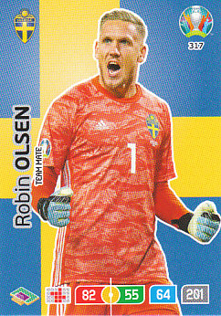 Robin Olsen Sweden Panini UEFA EURO 2020#317